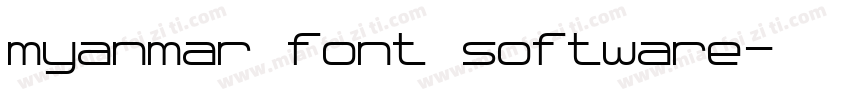 myanmar font software字体转换